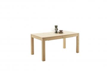 Esstisch ALENTO T60  160 (260) x 90  Balkeneiche in Kristalleiche geölt